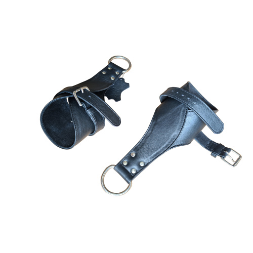 leather hanging handcuffs for thin and thick arms and legs