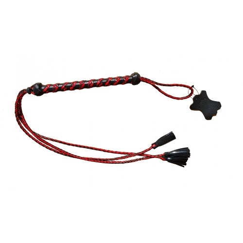 leather whip with 3 tails