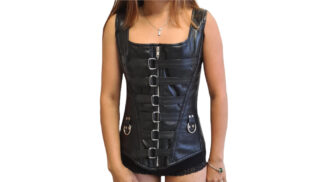 leather corset genuine leather