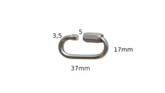 BDSM link for chain and shackle connection