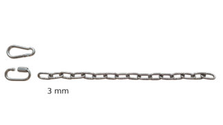 Řetěz BDSM 3mm hladká nerez ocel
