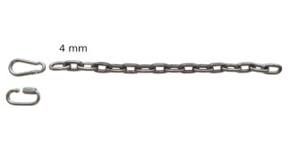 řetěz BDSM ocel hladký 4 mm