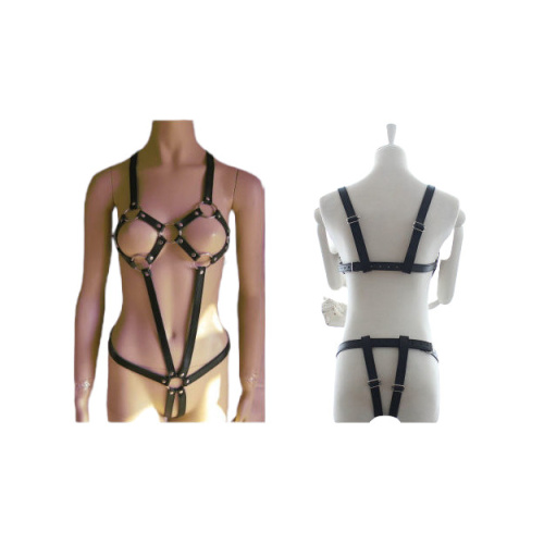 BDSM harness open breast and lap, female