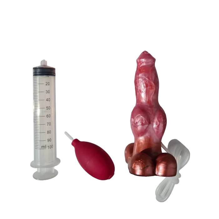 Stříkající psí dildo německý ovčák