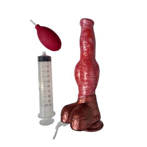 doberman squirting dildo soft silicone dog