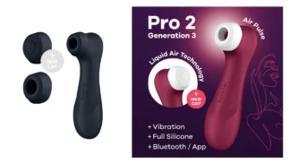Satisfyer pro 2 Generation 3 liquid air wine app
