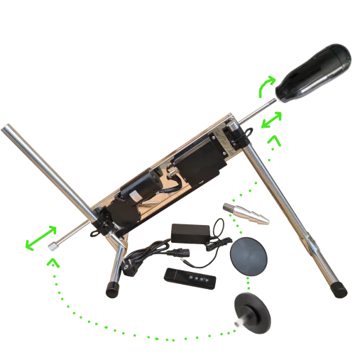 Leistungsstarke Fickmaschine Enhot 120W Fernsteuerung Dildo Vagina, Diagramm der Anweisung