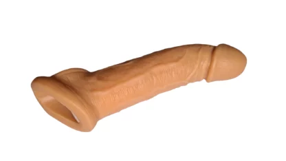 Realistic penis sleeve with raised glans