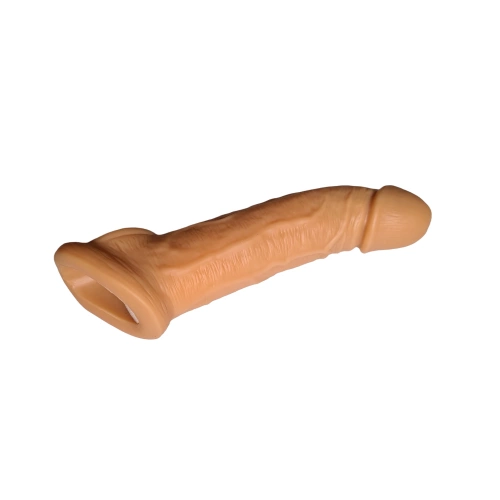Realistický návlek na penis s vyvýšeným žaluďom