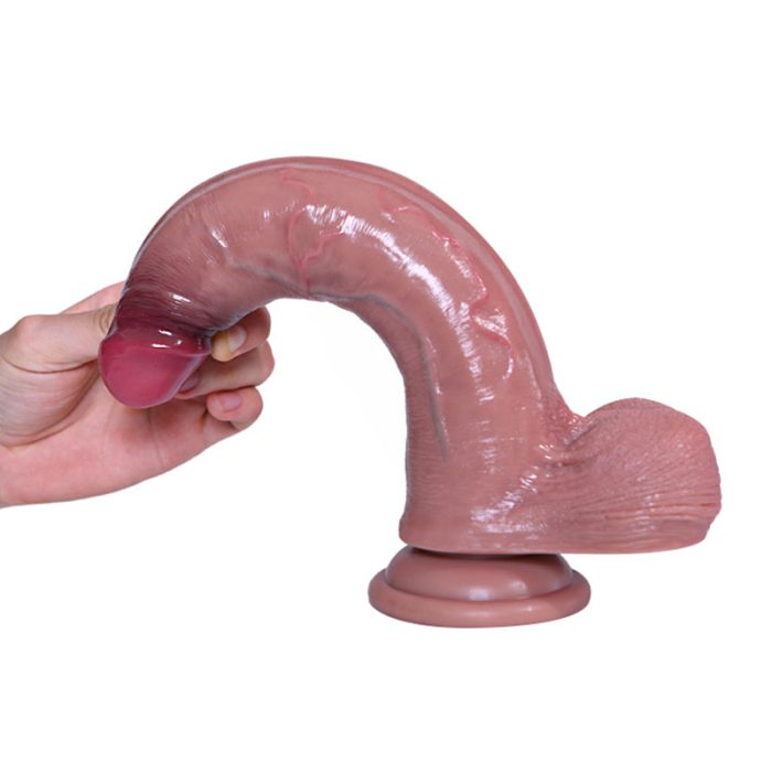 Dildo din silicon ultra realist cu strat dublu