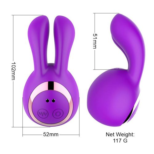 klitorisstimulator, kaninlåda med bröstvårtsvibrationer