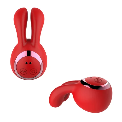 Rabbit clitoral and nipple stimulator and vibrator