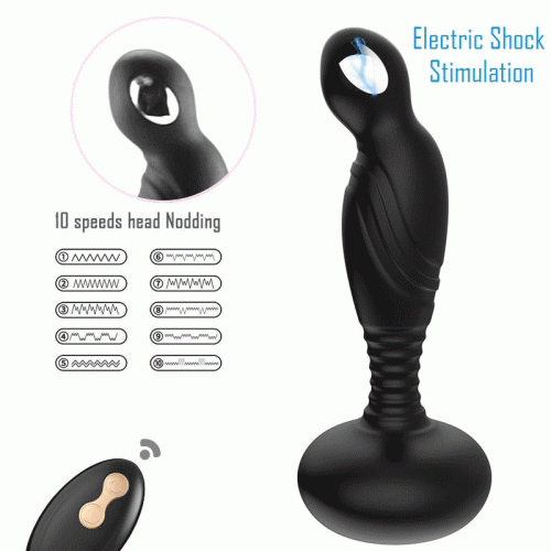 Rotary electroshock prostate massager.