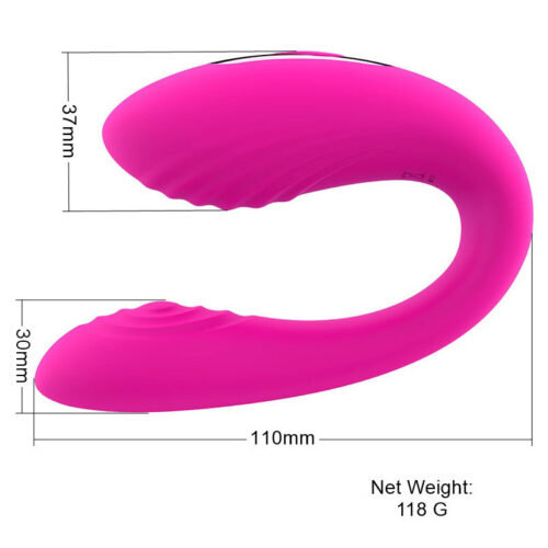 clitoral and G-spot vibrator remote control