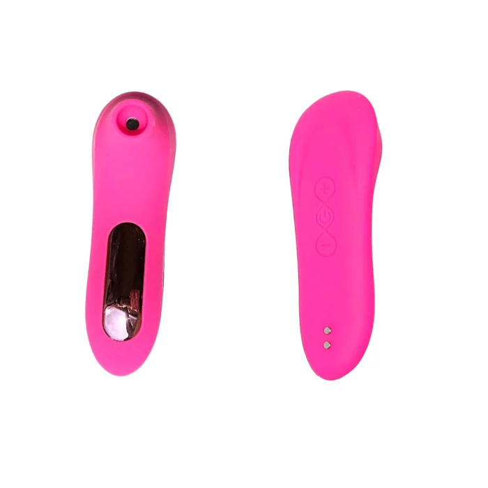 Mini stimulator de puls pentru clitoris și mamelon roz