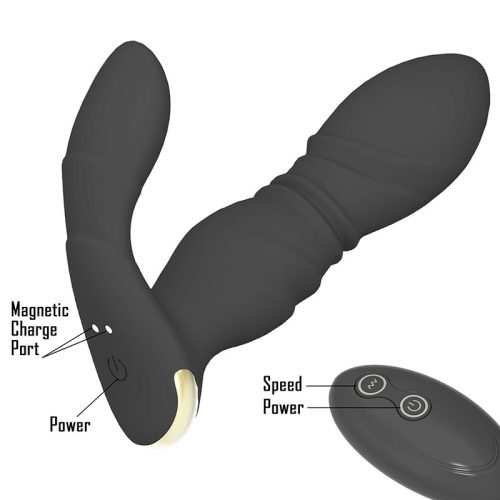 Fucking and vibrating prostate massager