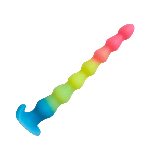 Rainbow anal plug luminescent