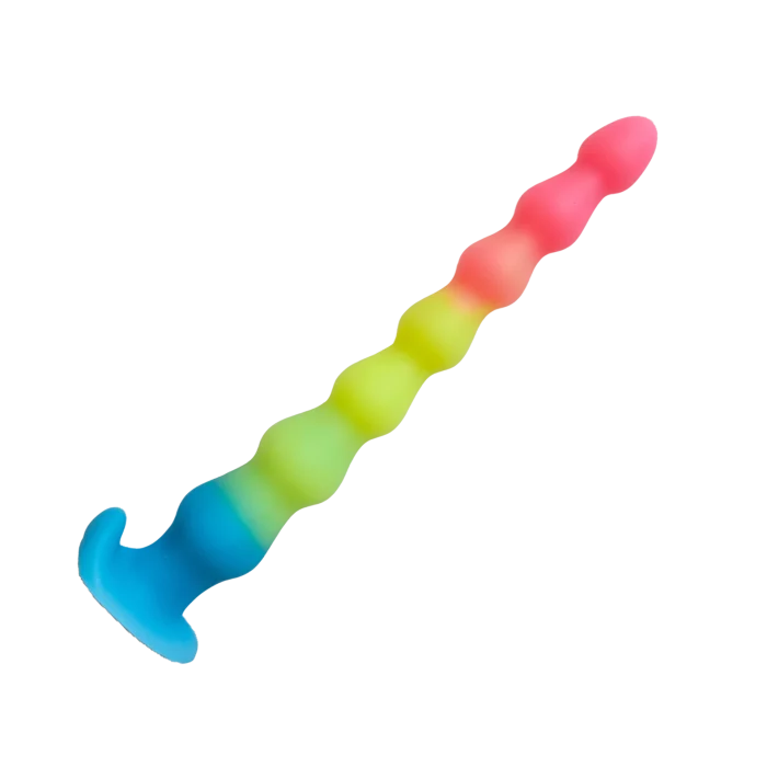 Rainbow anal plug luminescent