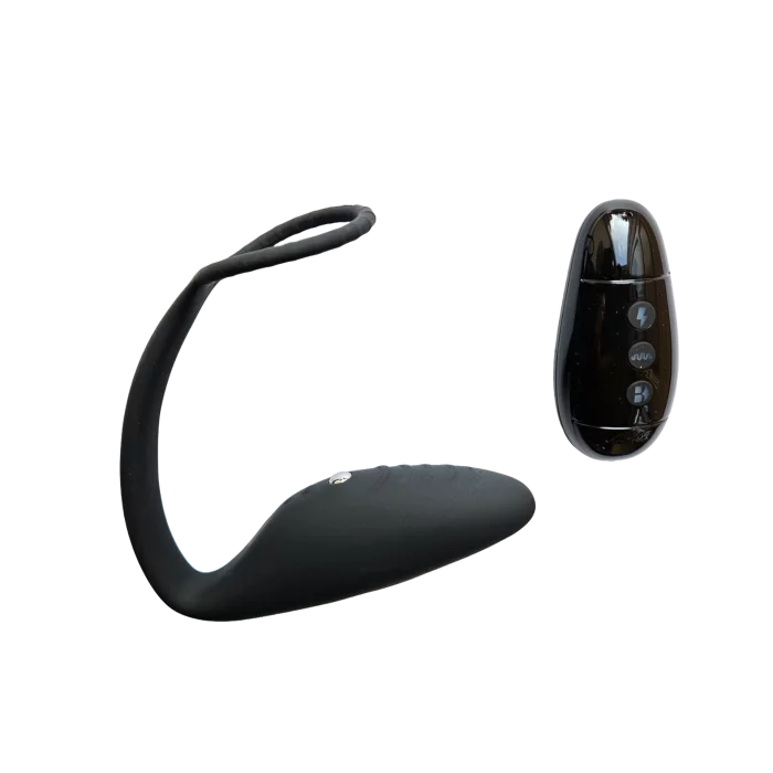 Wowyes Vibrating Wearable Prostate Massager with Electro Shock Remote Control (masseur prostatique portable vibrant avec télécommande à électrochocs)