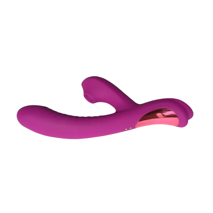 Dubbele Pulse Rabbit Clitorale en G-spot Vibrator Paars Love spice